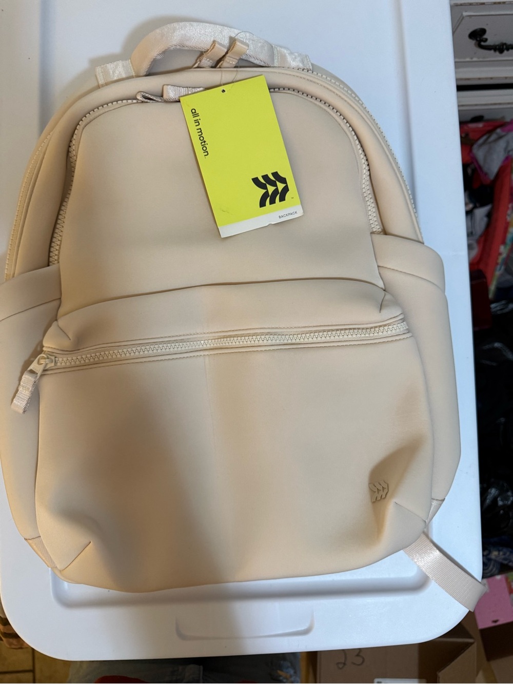 All in Motion Cream Backpack